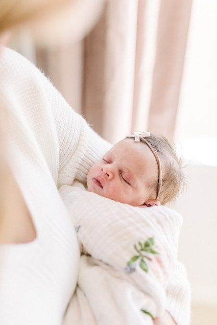 Rustic winter nursery and newborn photos on 100 Layer Cakelet