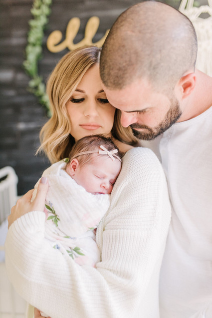 Rustic winter nursery and newborn photos on 100 Layer Cakelet
