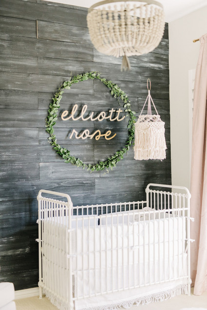 Rustic winter nursery and newborn photos on 100 Layer Cakelet