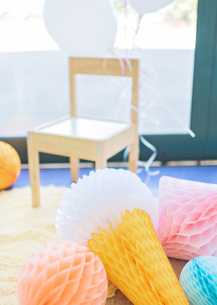 Happy clouds and rainbows 3rd birthday party Inspiration