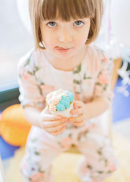 Happy clouds and rainbows 3rd birthday party Inspiration