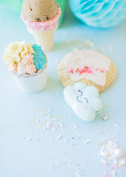 Happy clouds and rainbows 3rd birthday party Inspiration