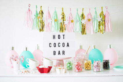 Bright festive cookie decorating party on 100 Layer Cakelet