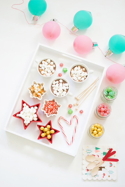 Bright festive cookie decorating party on 100 Layer Cakelet