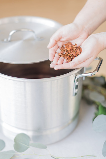 DIY dyed silk ribbon tutorial on 100 Layer Cake