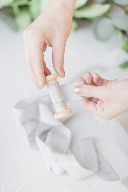 DIY dyed silk ribbon tutorial on 100 Layer Cake