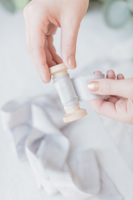 DIY dyed silk ribbon tutorial on 100 Layer Cake