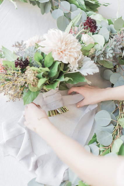 DIY dyed silk ribbon tutorial on 100 Layer Cake