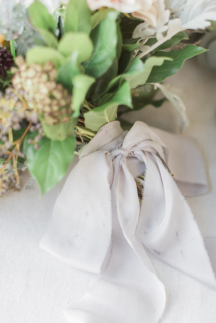 Ideas for dyed silk ribbon in weddings