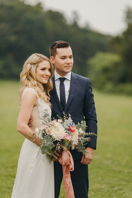 Floral garden wedding in Ontario