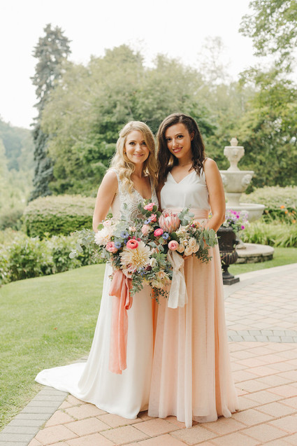 Floral garden wedding in Ontario
