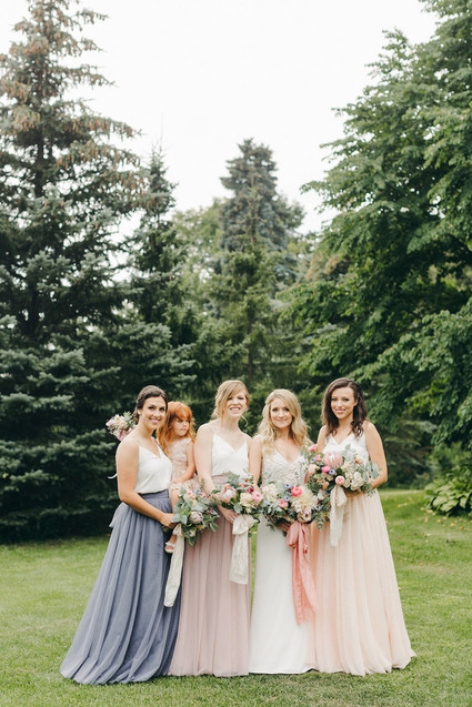 Floral garden wedding in Ontario