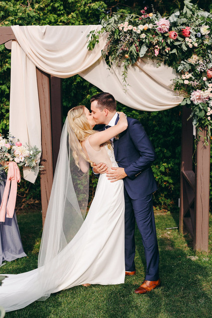 Floral garden wedding in Ontario