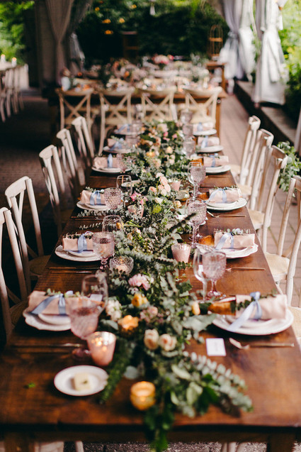 Floral garden wedding in Ontario