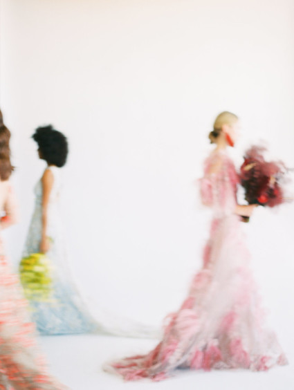 Floral fashion-forward wedding editorial