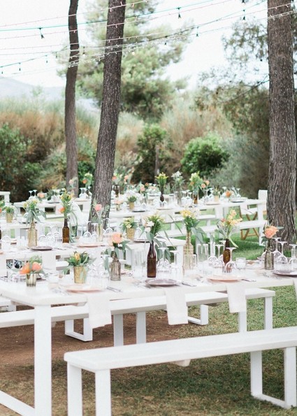 DIY backyard summer wedding in Athens, Greece
