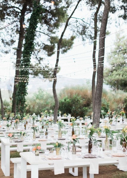 DIY backyard summer wedding in Athens, Greece