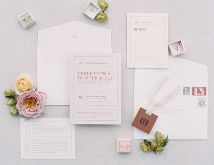 spring floral wedding invitations