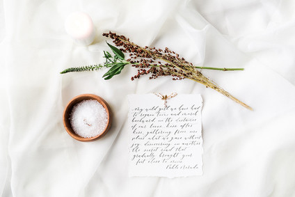 Organic minimal bridal inspiration