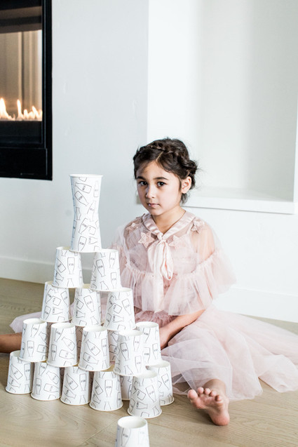 Tutus and reindeers kids christmas party