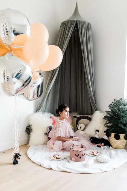 Tutus and reindeers kids christmas party