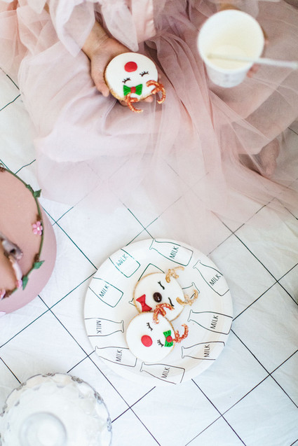 Tutus and reindeers kids christmas party