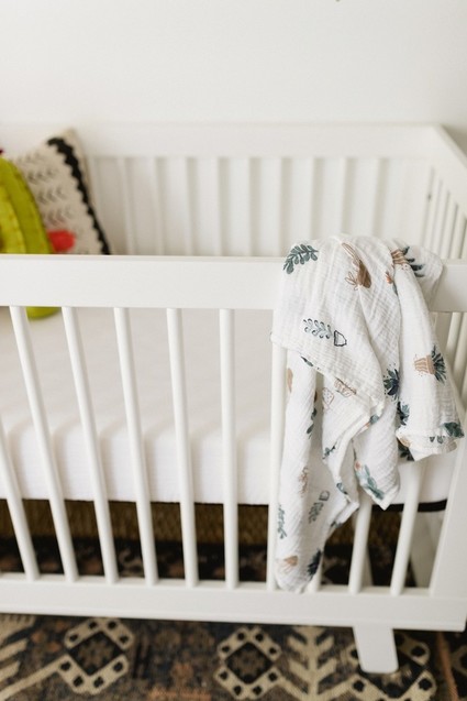 Classic modern boy's nursery and newborn photos