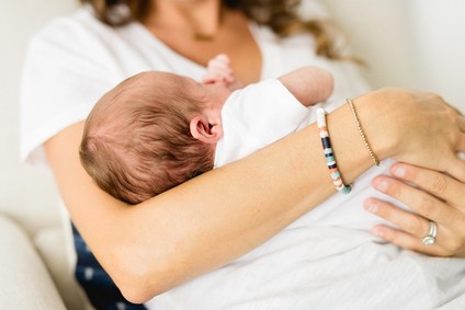 Classic modern boy's nursery and newborn photos