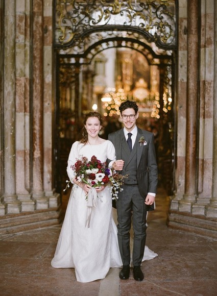 Elegant snowy Christmas wedding in Salzburg Austria on 100 Layer Cake