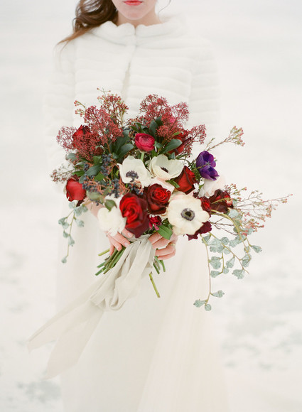 Elegant snowy Christmas wedding in Salzburg Austria on 100 Layer Cake