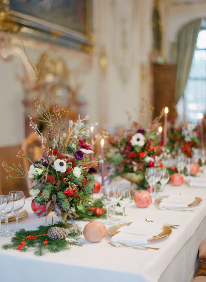 Elegant snowy Christmas wedding in Salzburg Austria on 100 Layer Cake Inspiration