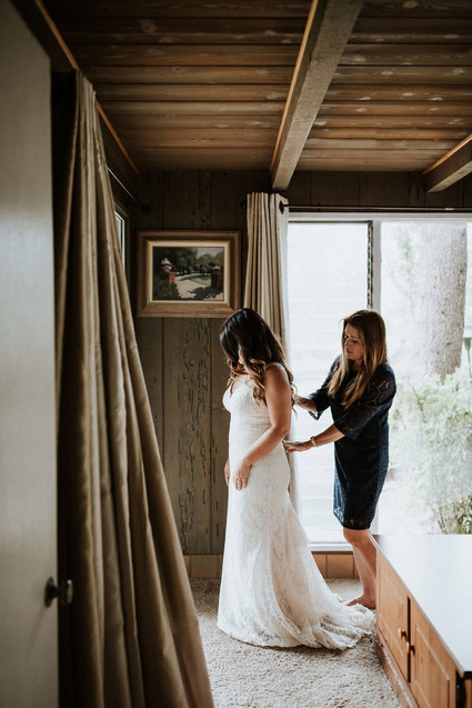Intimate fall camp wedding at Mount Laguna in San Diego