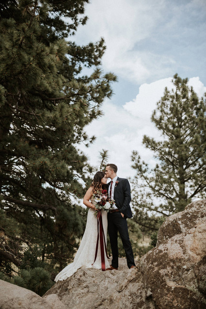 Intimate fall camp wedding at Mount Laguna in San Diego