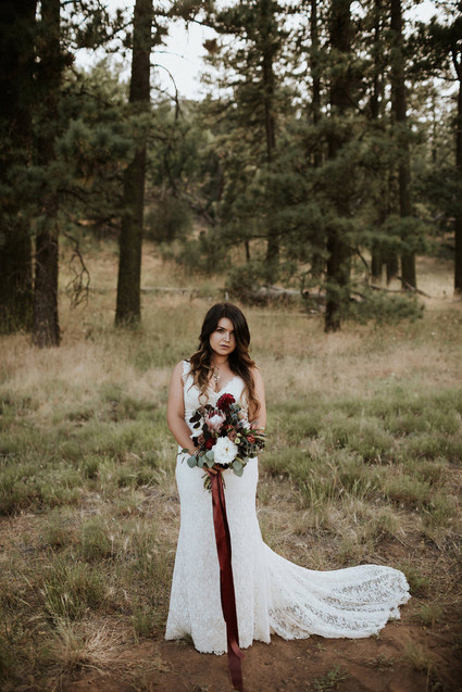 Intimate fall camp wedding at Mount Laguna in San Diego