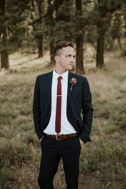 Intimate fall camp wedding at Mount Laguna in San Diego