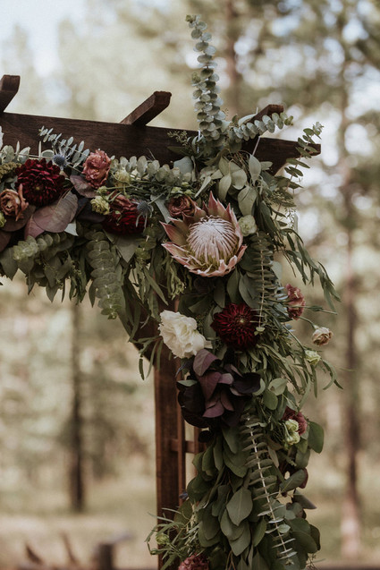 Intimate fall camp wedding at Mount Laguna in San Diego