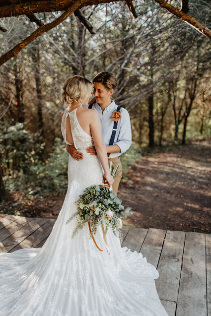 Vintage fall same-sex wedding inspiration Inspiration