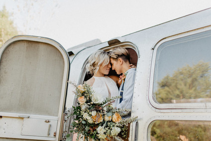 Vintage fall same-sex wedding inspiration Inspiration