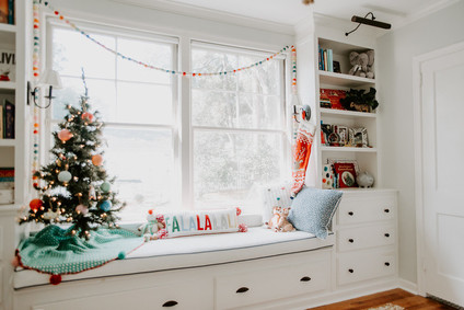 Festive Christmas nursery decor
