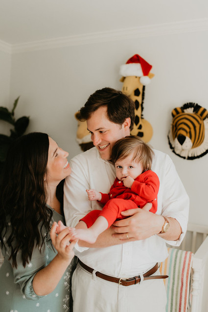 Festive Christmas nursery decor