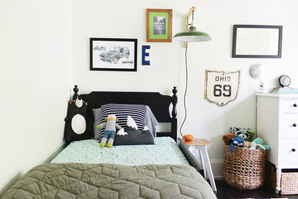 vintage inspired little boy's room