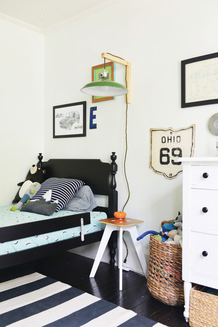 vintage inspired little boy's room
