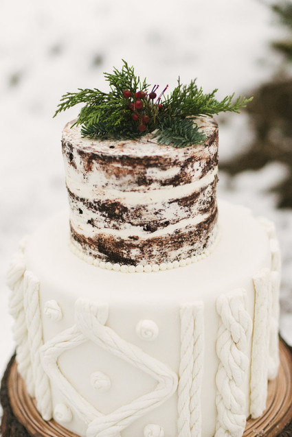 Snowy Christmas tree farm wedding ideas