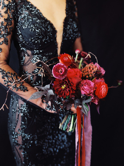 Dark and moody winter wedding ideas