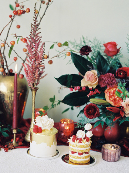 Jewel-tone festive holiday party ideas