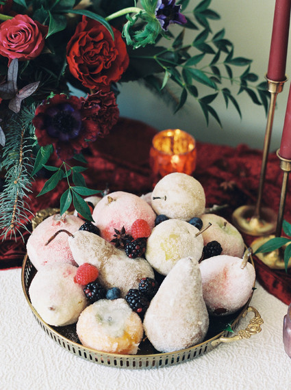 Jewel-tone festive holiday party ideas