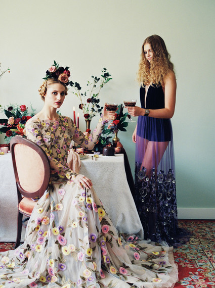 Jewel-tone festive holiday party ideas