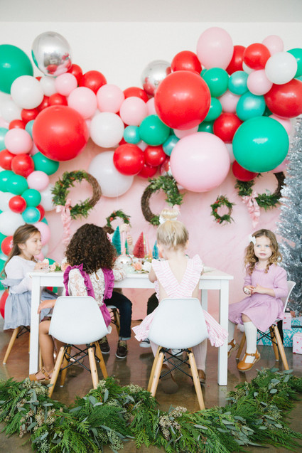 Bright festive kids Christmas party on 100 Layer Cakelet