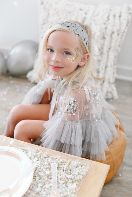 Girly, sparkly NYE party for kids with Beijos Events on 100 Layer Cakelet