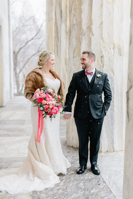 Snowy Christmas wedding at Terrain at Stylers